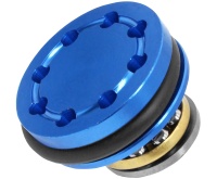 Головка поршня SHS CNC0112 металл, 8 отв., с подшипником, синяя