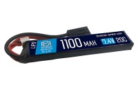 Аккумулятор 7.4V 1100mah  (Li-Po) 20C stick 10*21*102 mm (BlueMax)