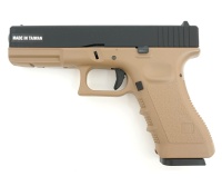 Модель пистолета (KJW) GLOCK G17 GAS Tan