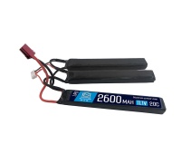 Аккумулятор 11.1V 2600mah (Li-Po) 20С трехлепестковый 19*12*128 mm T-разъем (BlueMax)