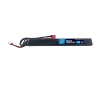 Аккумулятор 7.4V 1650mah (Li-Po) 20C AK stick 16*11*165 mm T-разъем (BlueMax)