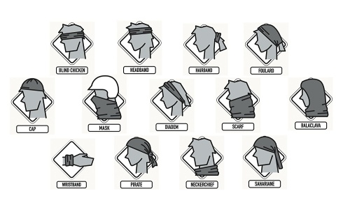 Бандана Buff Reversible Polar Breaker Grey3