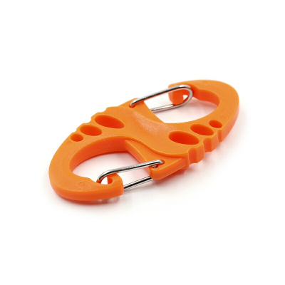 Карабин "Следопыт" 5 см двойной, abc-пластик - Магазин снаряжения для активного отдыха «Адреналин спорт».