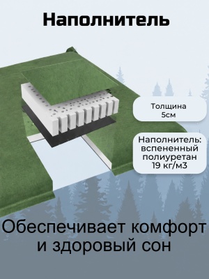 Ковер ADR WarmMat 5 (180х60х5см) olive04