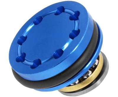 Головка поршня SHS CNC0112 металл, 8 отв., с подшипником, синяя