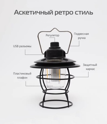 Фонарь кемпинговый ADR Lantern (black)21