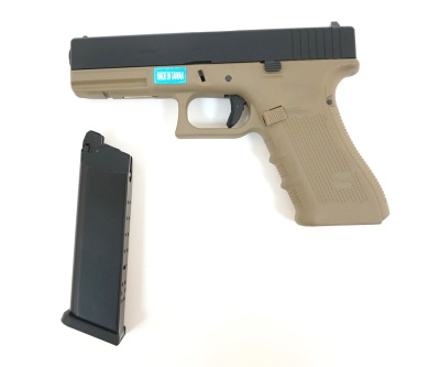 Модель пистолета WE Glock-17 gen4 WE-G001B-TAN металл Tan