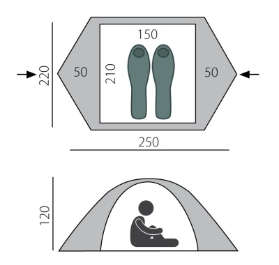 Палатка BTrace Travel 23
