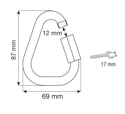 Набор карабинов CAMP Delta Quick Link 10 mm Steel (2шт)24
