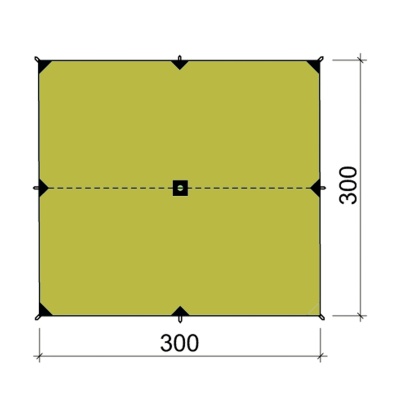Тент Bask CANOPY 3х3 V3 (св.оливковый)22