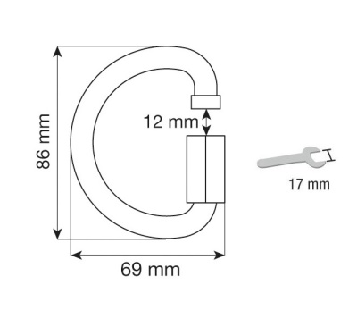 Набор карабинов CAMP D Quick Link 10 mm zinc plated 2шт2