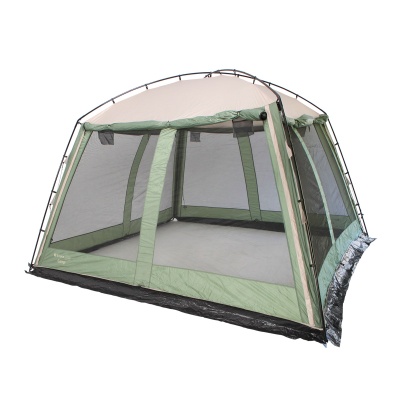 Палатка BTrace Camp (зеленая/беж)2