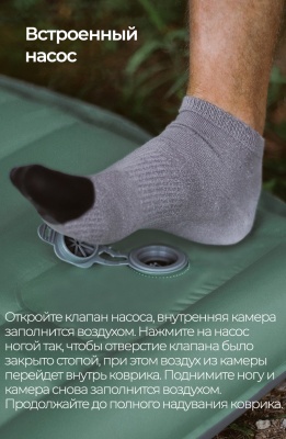 Коврик надувной ADR AirMat 5 (182х56х5 см) navy24