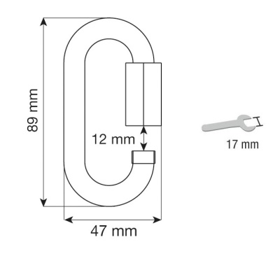 Карабин CAMP Oval Quick Link 10 mm inox2
