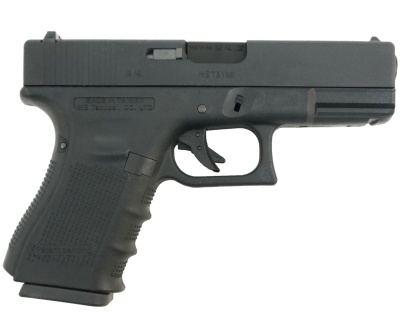 Модель пистолета (WE) GLOCK-19 gen4 Black металл слайд, сменные насадки