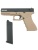 Модель пистолета KJW KP-18.CO2 G18 Glock GBB Tan