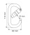 Карабин CAMP Oval XL 2Lock3 Карабин CAMP Oval XL 2Lock3