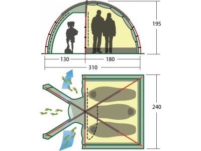 Палатка Alexika MINNESOTA 3 LUXE green 9153.3401 7