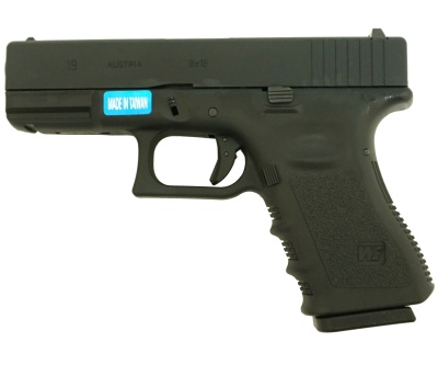 Модель пистолета WE GLOCK G19 Black