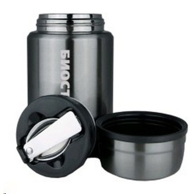 Термос для еды Biostal 0,5л с широкой горловиной и ложкой NTS-500V - Магазин снаряжения для активного отдыха «Адреналин спорт».