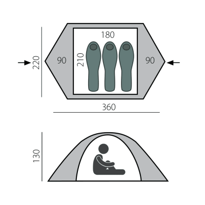Палатка BTrace Solid 33