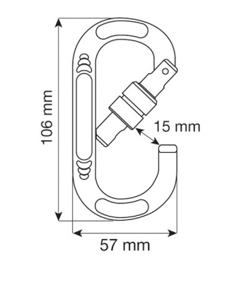 Карабин CAMP Oval Compact Lock2