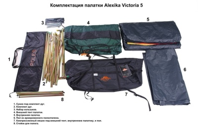 Палатка Alexika VICTORIA 5 LUX green 9155.53019