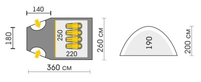 Палатка Talberg BIGLESS 4 green УЦЕНКА21