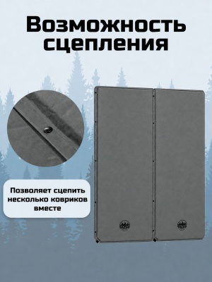 Ковер ADR WarmMat 5 (180х60х5см) grey05